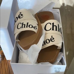 Chloe slipper slides.